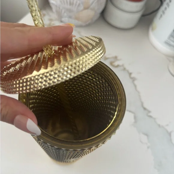 Starbucks Metallic Gold Textured Tumbler - Picture 6 of 6